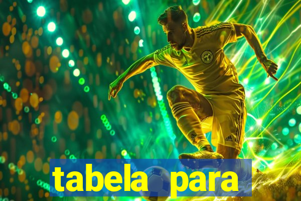 tabela para misturar cores